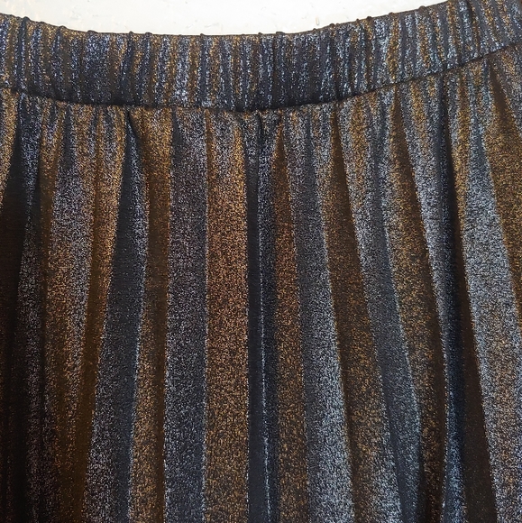 Painted Threads Metallic Midi Skirt - Picture 4 of 4